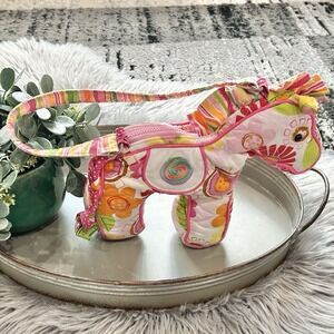Douglas Sassy Pet Saks Horse Zipper Purse 10" Plush Soft Toy Stuffed Animal